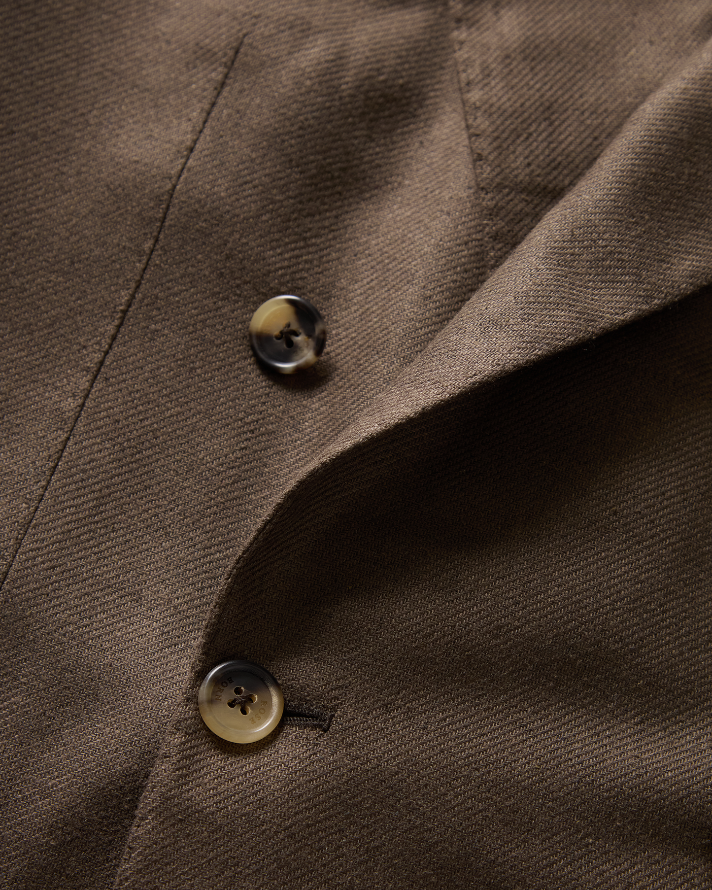 Silk Double Breasted Jacket Olive