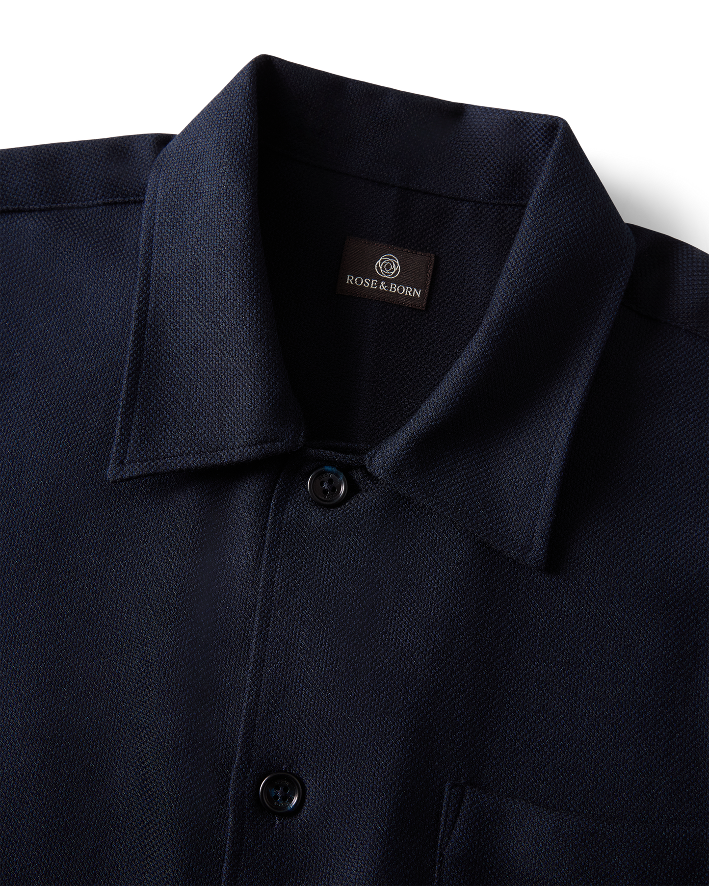 Cashmere Blend Resort Shirt Navy