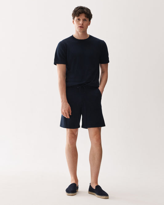 Shorts Merino Cotton Navy