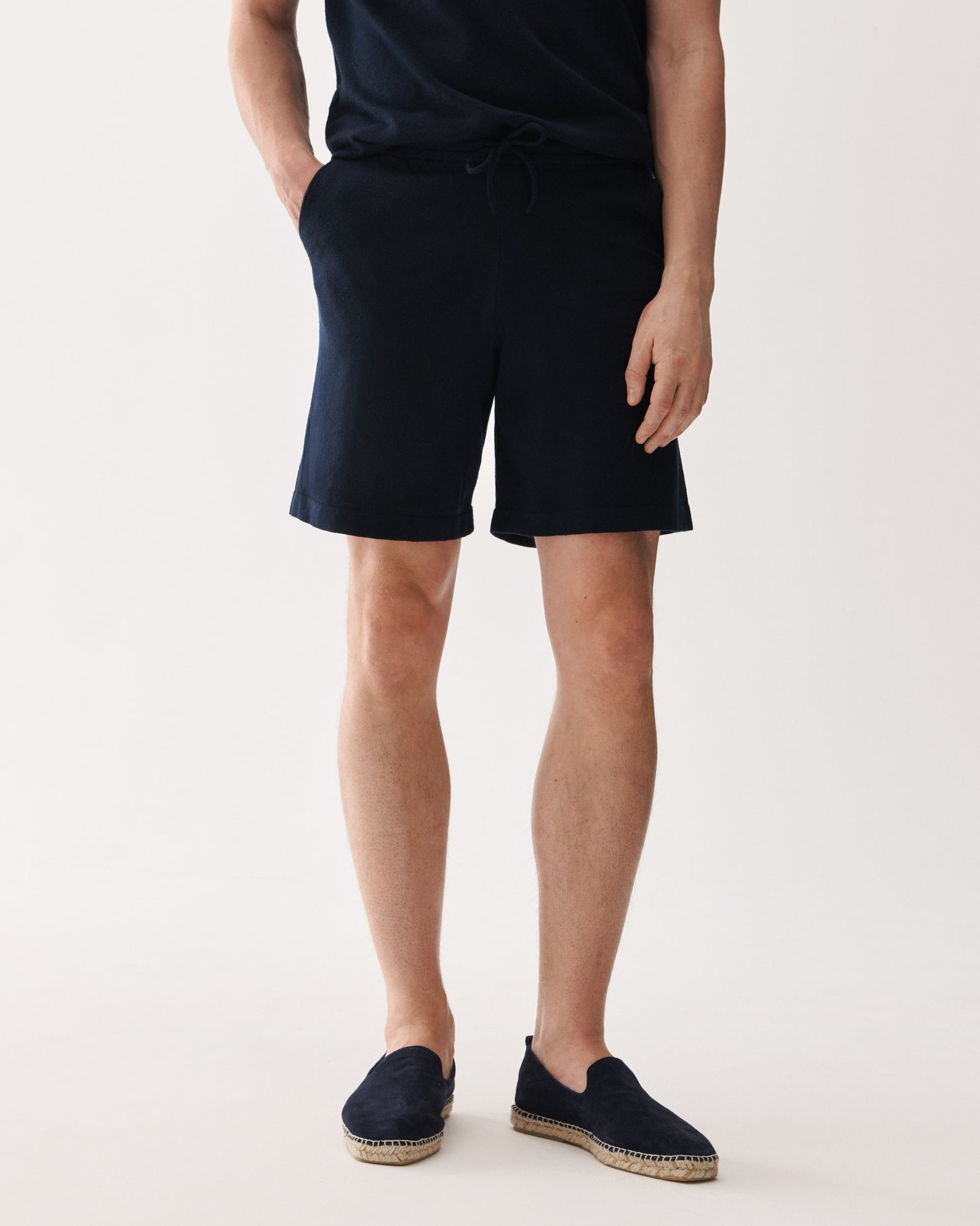 Shorts Merino Cotton Navy