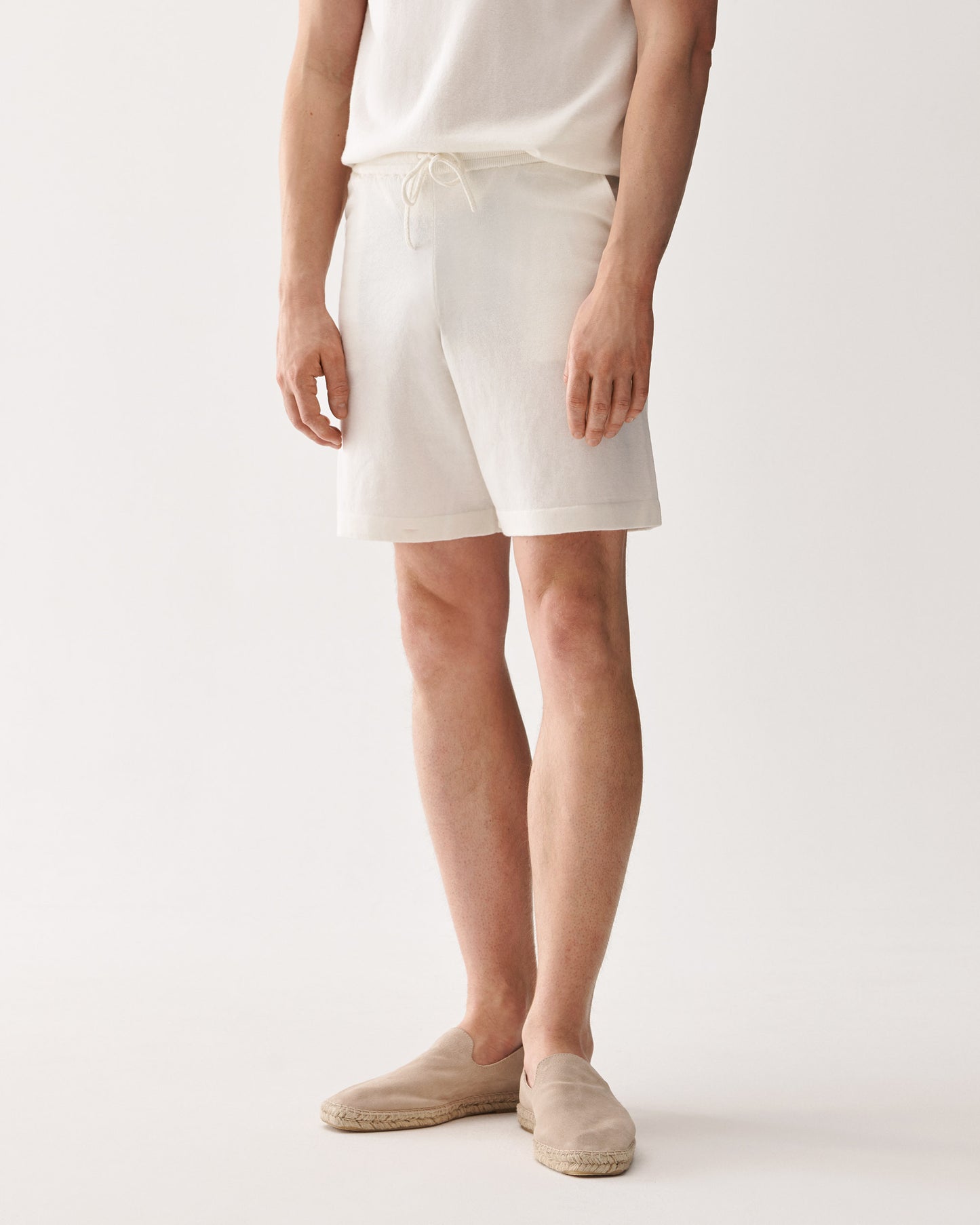 Shorts Merino Cotton White