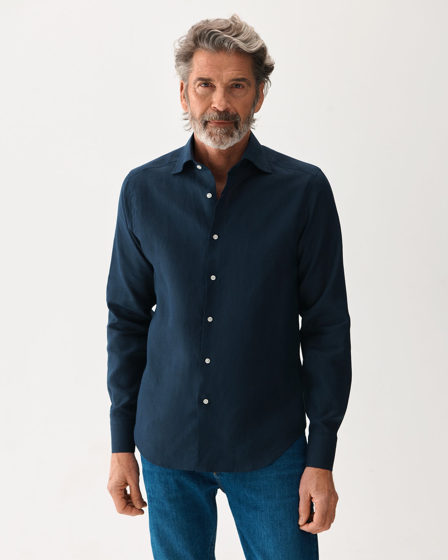 Linen Shirt Navy