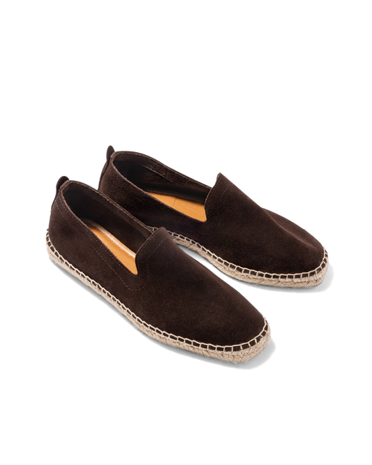 Suede Espadrille Brown