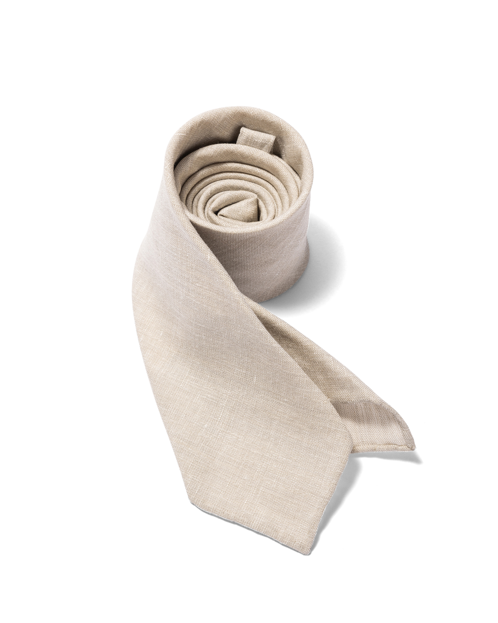 Linen Blend Tie Sand