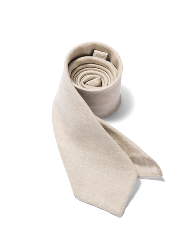 Linen Blend Tie Sand