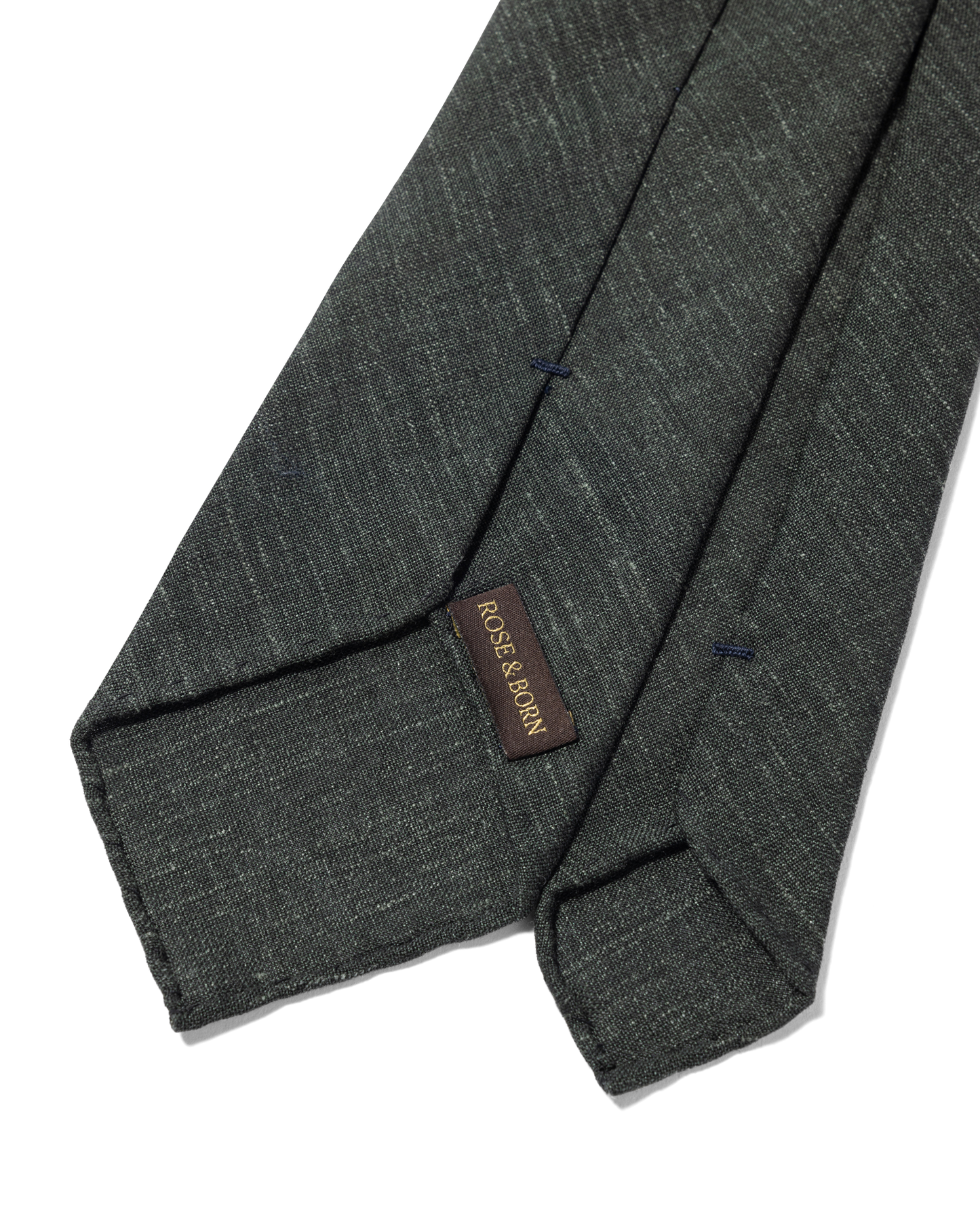 Linen Blend Tie Green