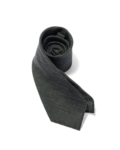 Linen Blend Tie Green