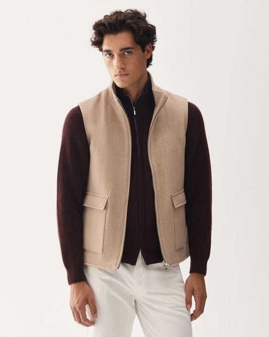 Vest Wool Beige