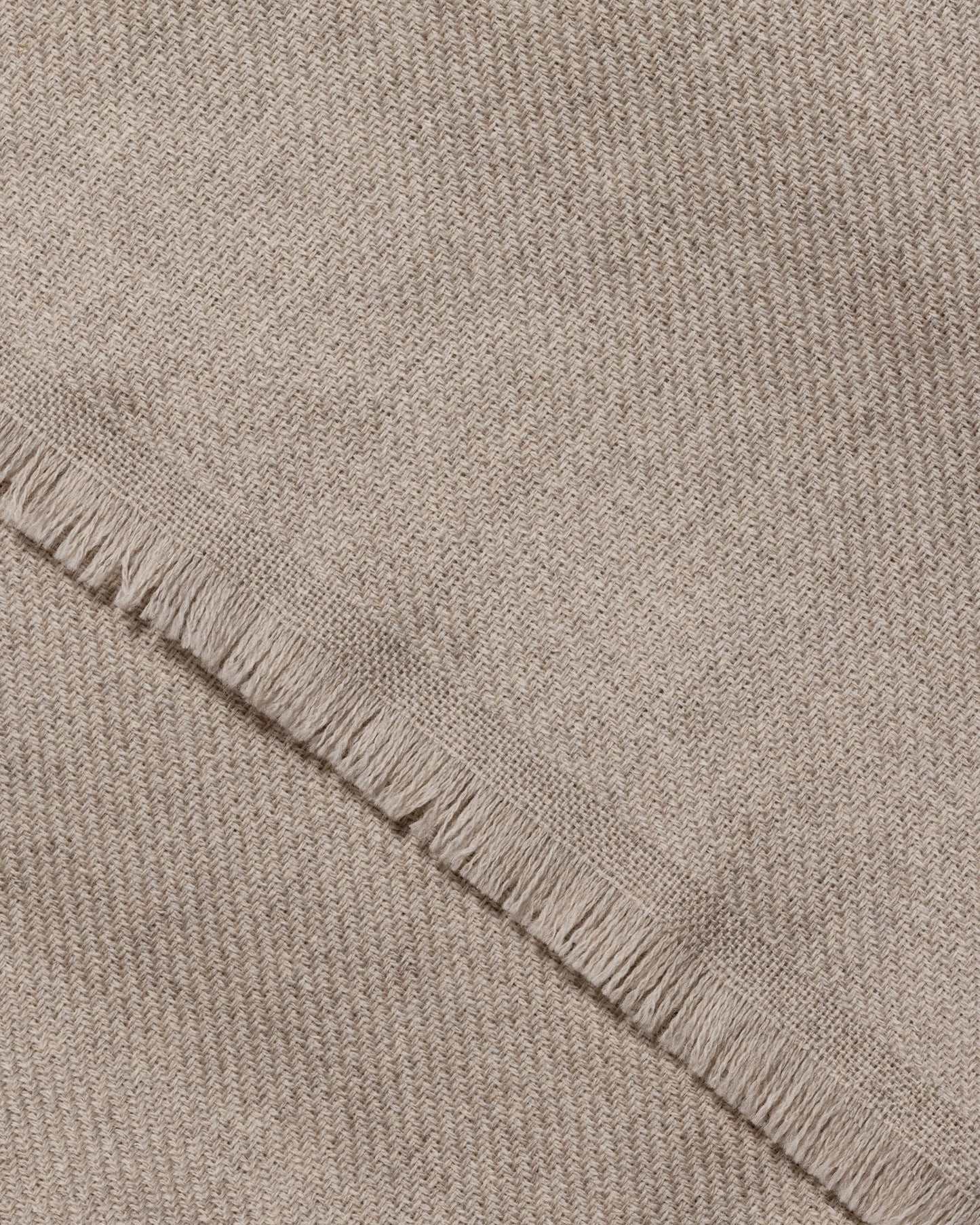 Twill Virgin Wool Scarf Beige