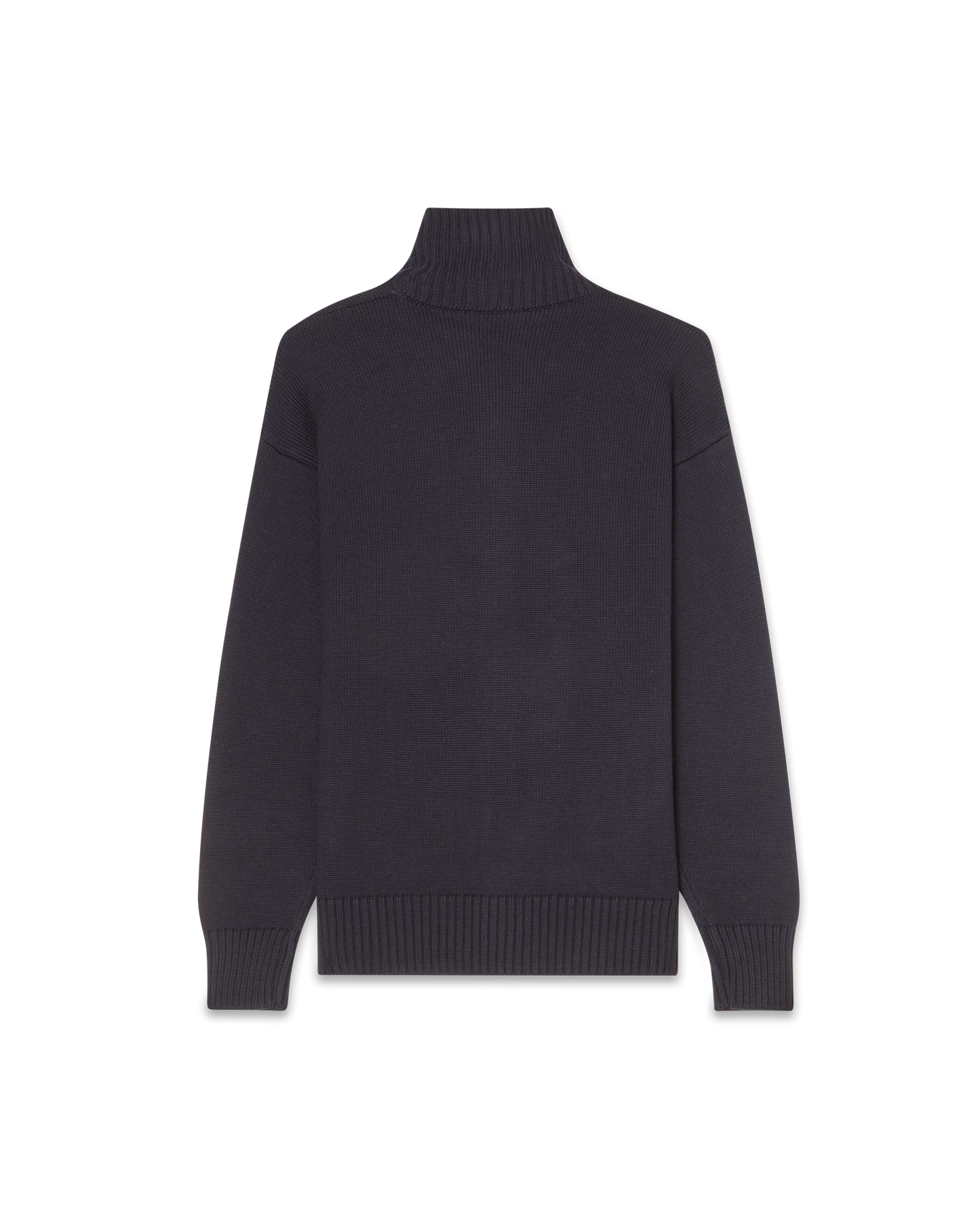 Full-Zip Wool Sweater Navy