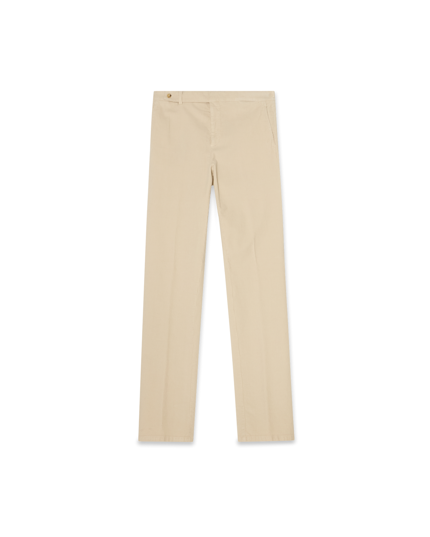 Cotton Cashmere Corduroy Trousers Ivory