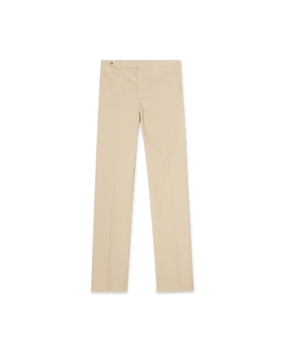 Cotton Cashmere Corduroy Trousers Ivory