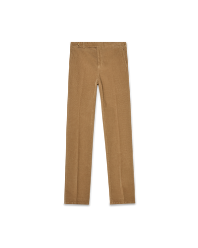 Cotton Cashmere Corduroy Trousers Khaki