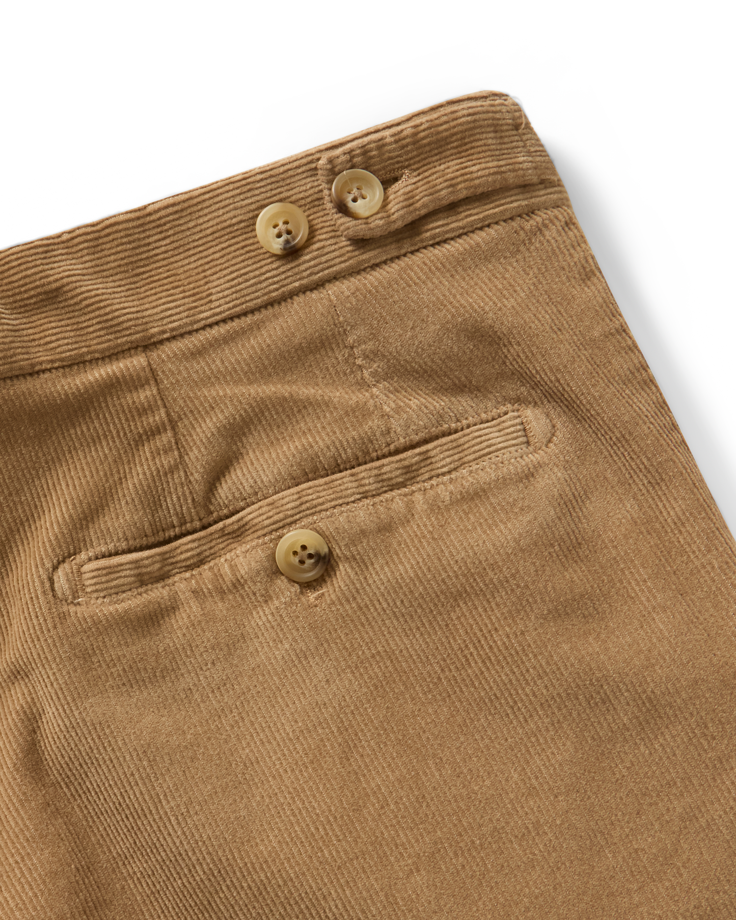 Cotton Cashmere Corduroy Trousers Khaki