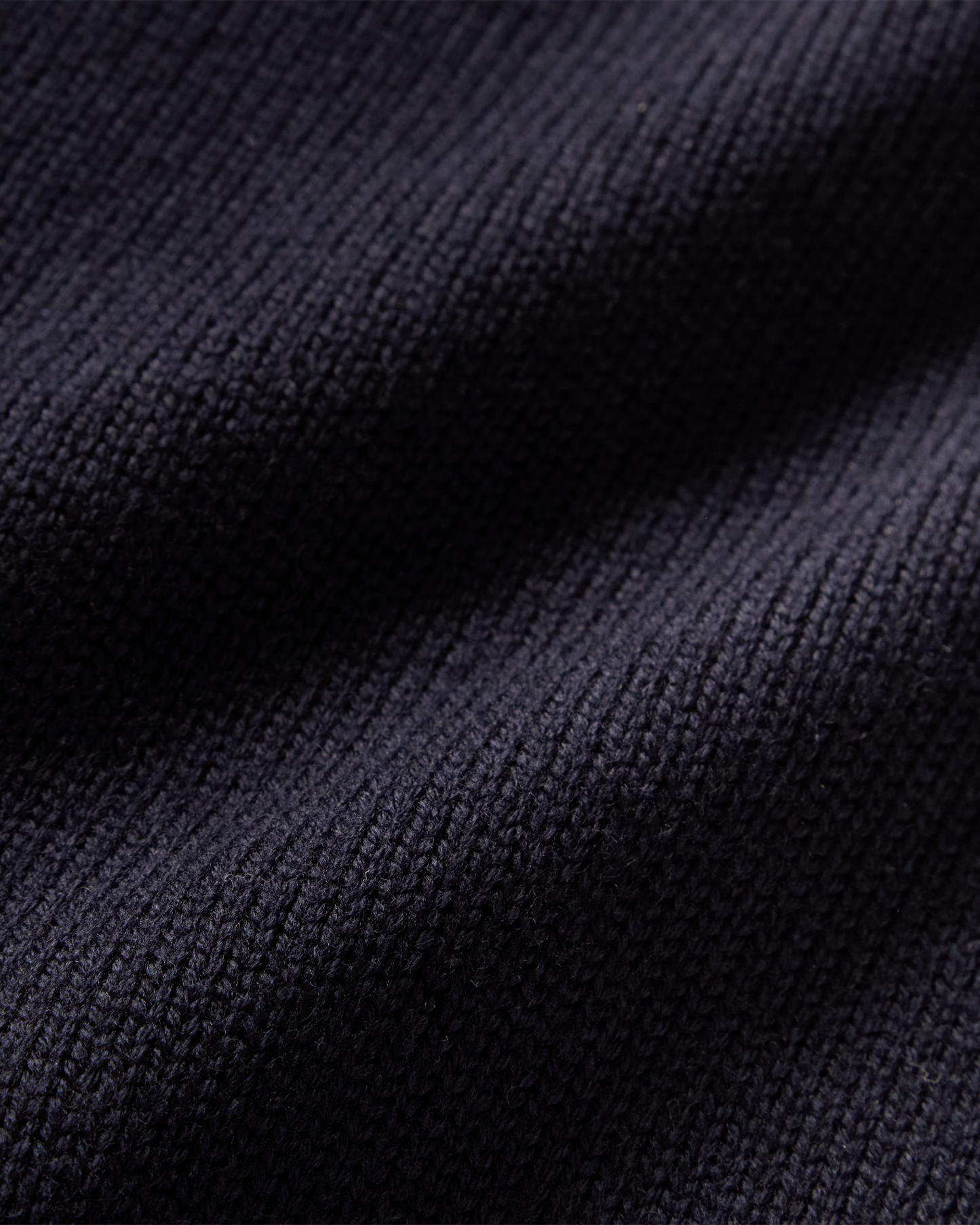 Full-Zip Wool Sweater Navy