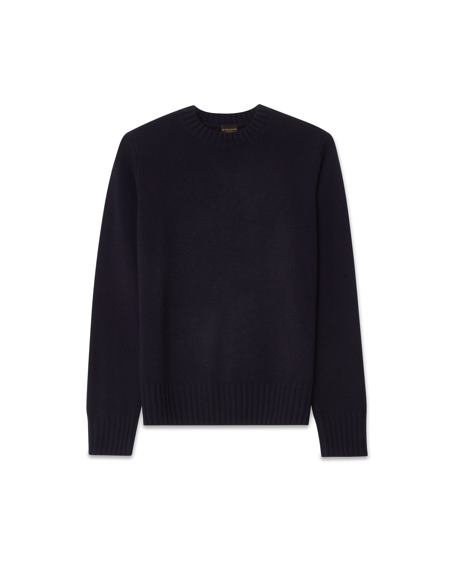 7 Gauge Crewneck Cashmere Sweater Navy