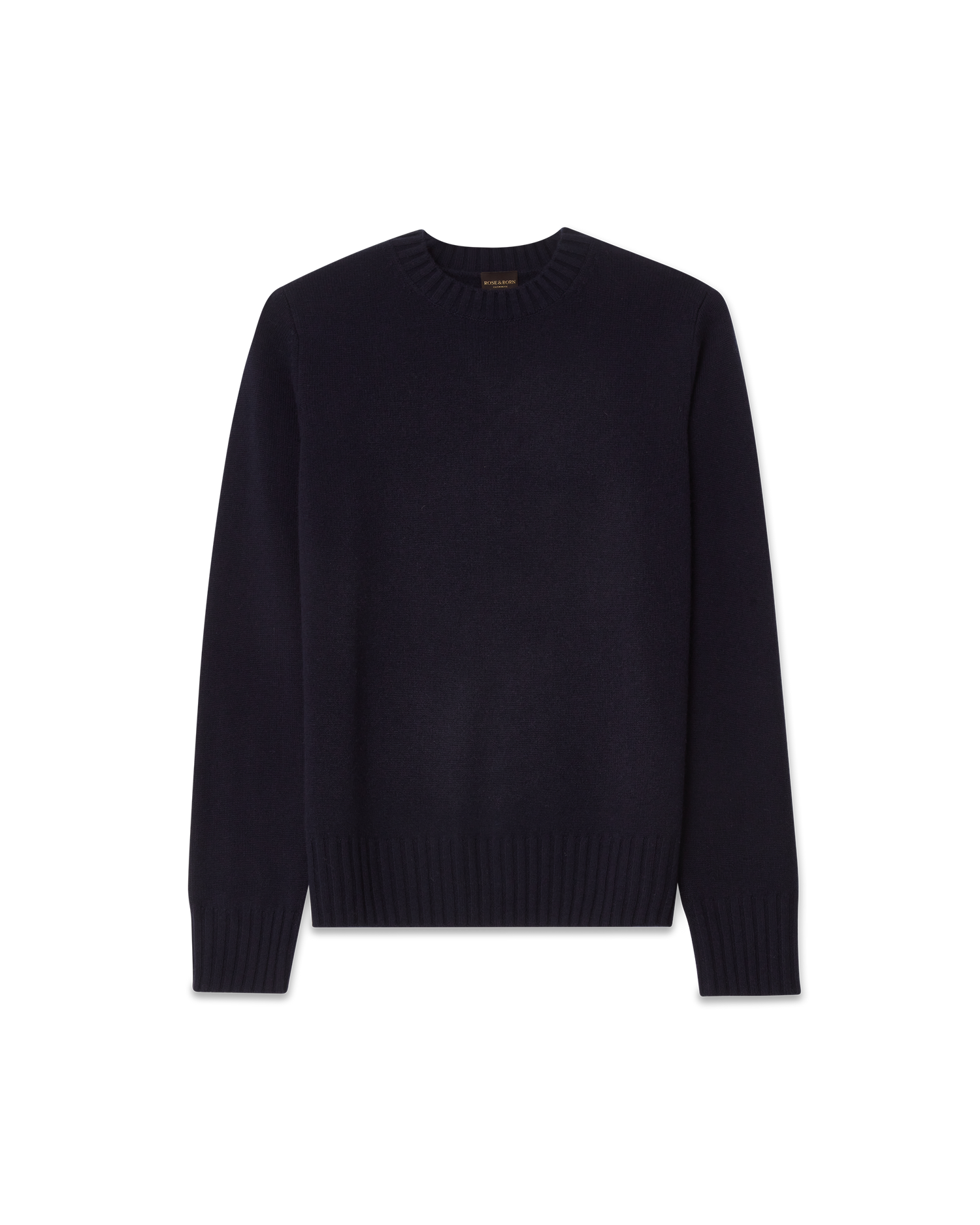 7 Gauge Crewneck Cashmere Sweater Navy