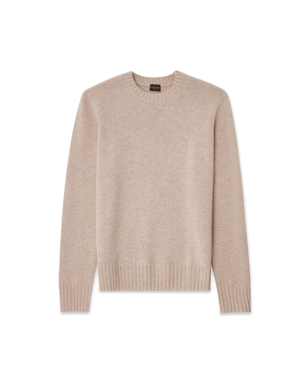 7 Gauge Crewneck Cashmere Sweater Sand