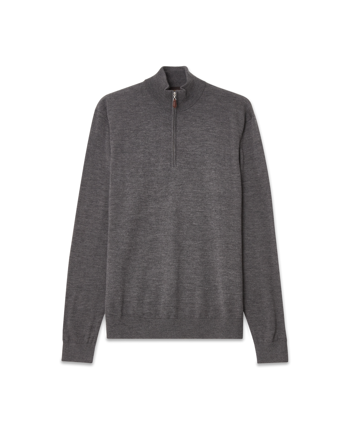 Cashmere Half-Zip Sweater Grey