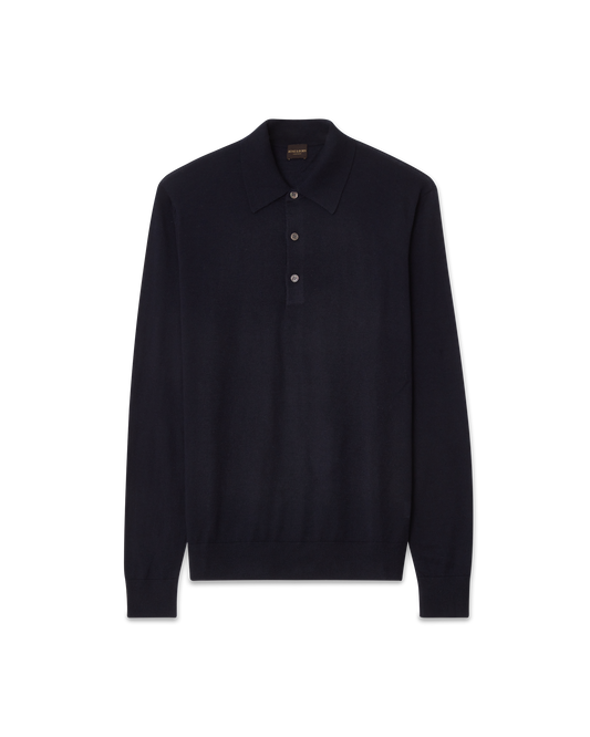 Poloneck Cashmere Sweater Navy