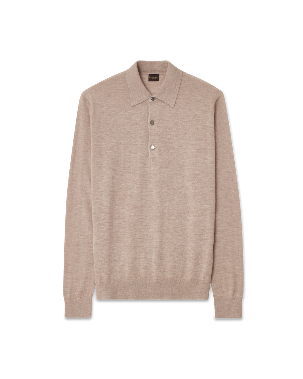 Poloneck Cashmere Sweater Beige