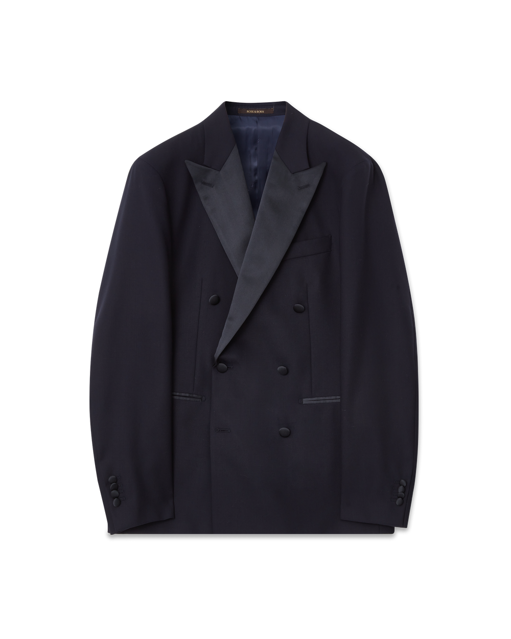 Wool Tuxedo Double-Breasted Navy