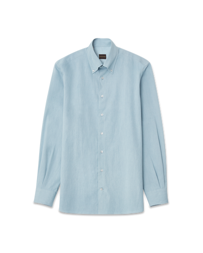 Denim Button-Down Shirt Light Denim