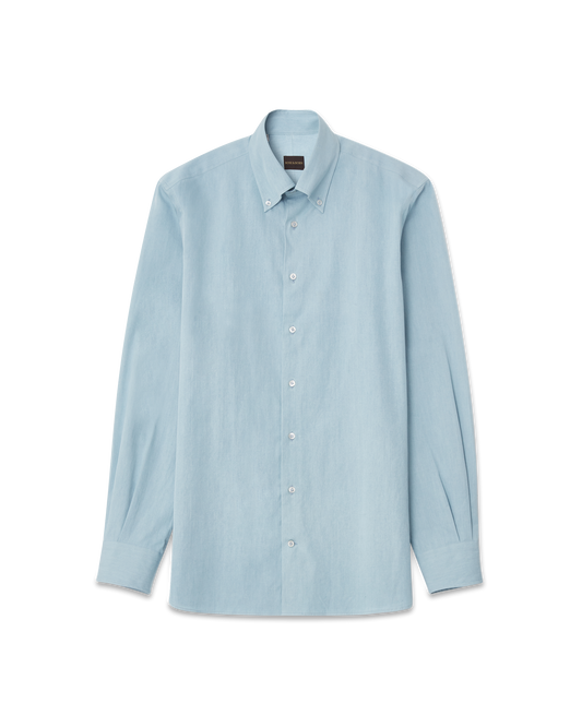 Denim Button-Down Shirt Light Denim