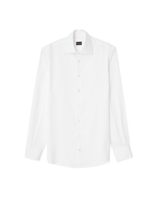 Cotton Sateen Shirt White