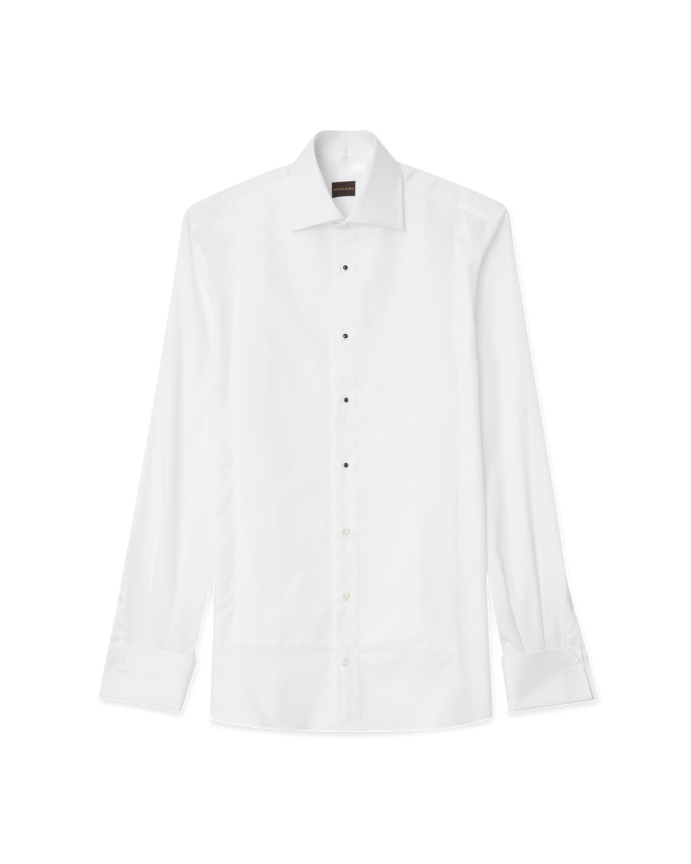 Pique Tuxedo Shirt White