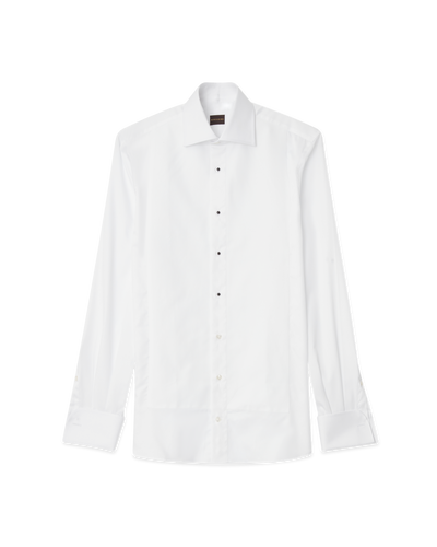 Pique Tuxedo Shirt White