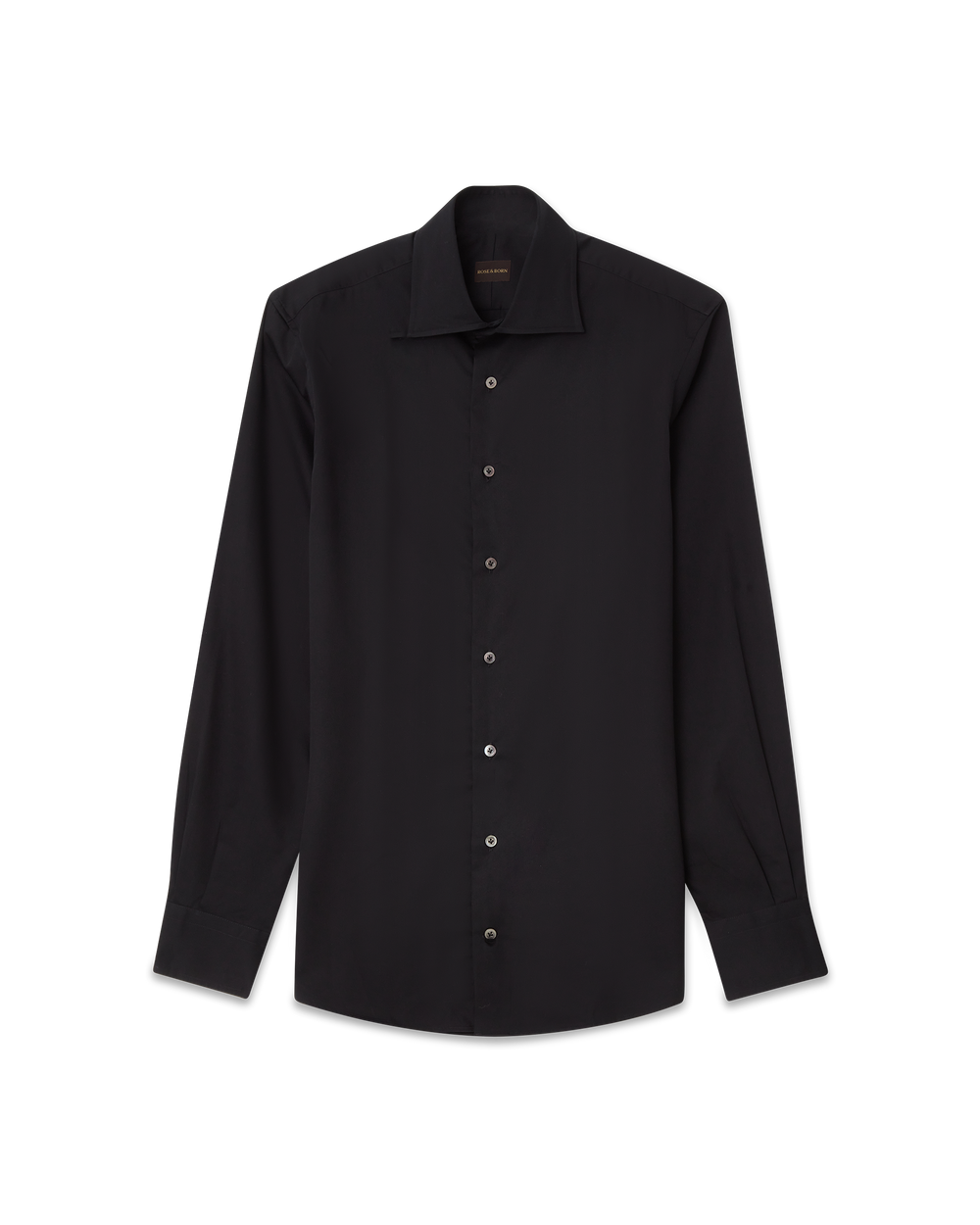 Cotton Sateen Shirt Black