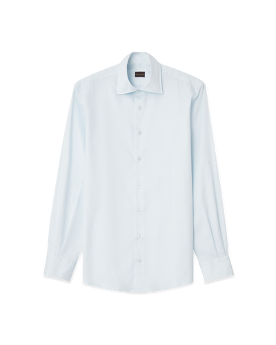 Cotton Sateen Shirt Light Blue