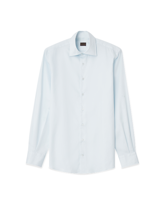 Cotton Sateen Shirt Light Blue