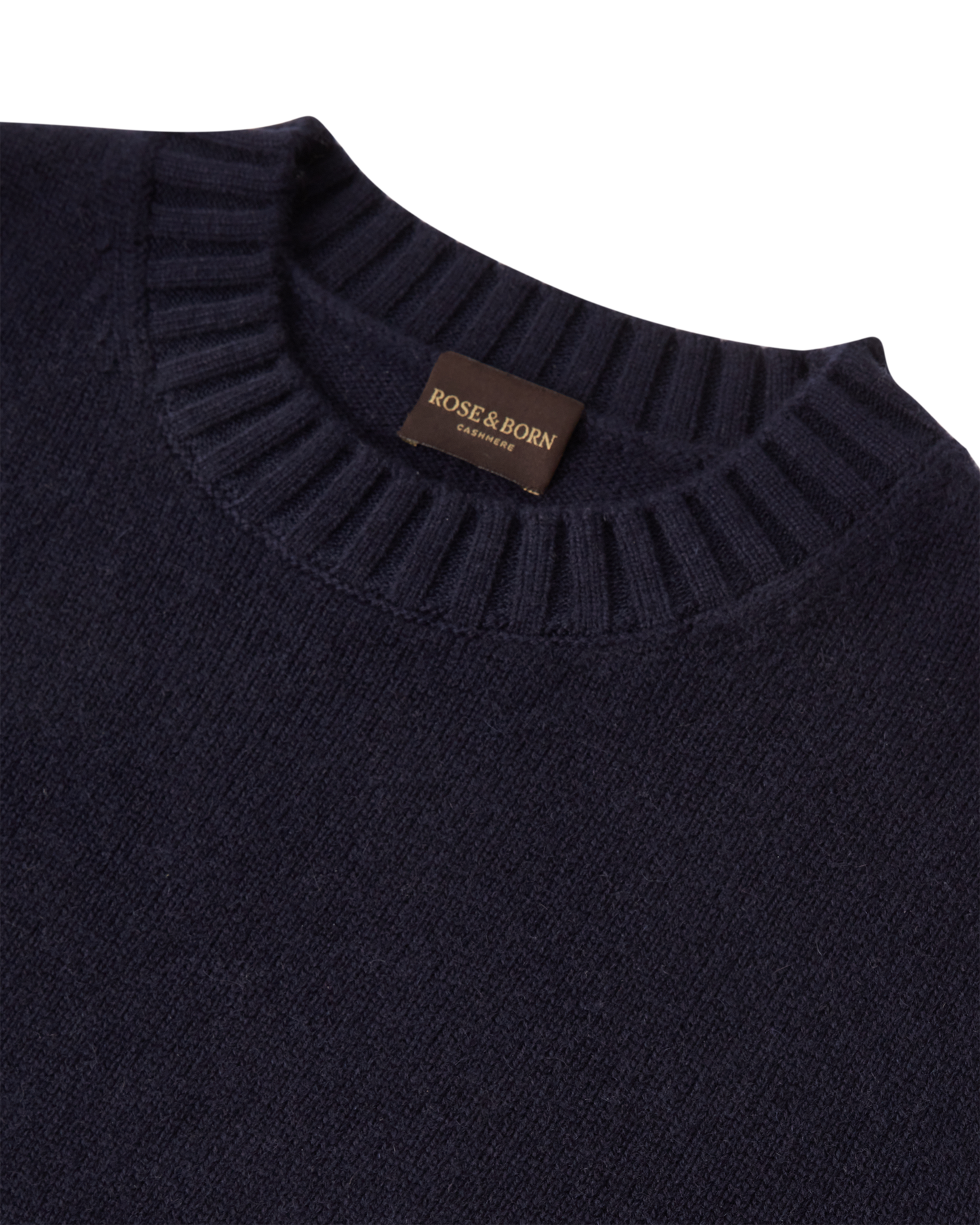 7 Gauge Crewneck Cashmere Sweater Navy