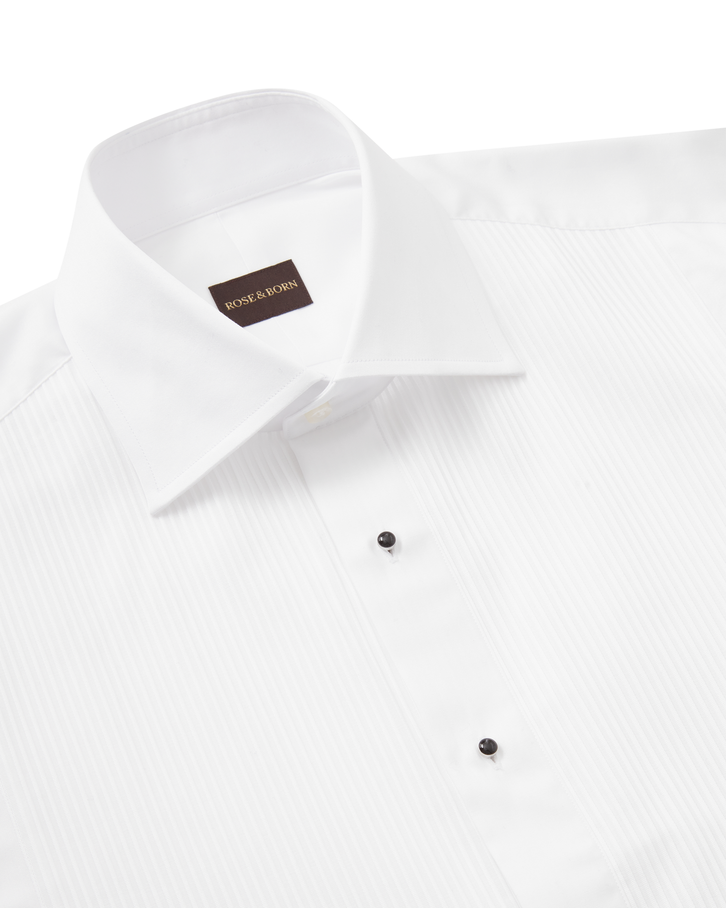 Plissé Tuxedo Shirt White