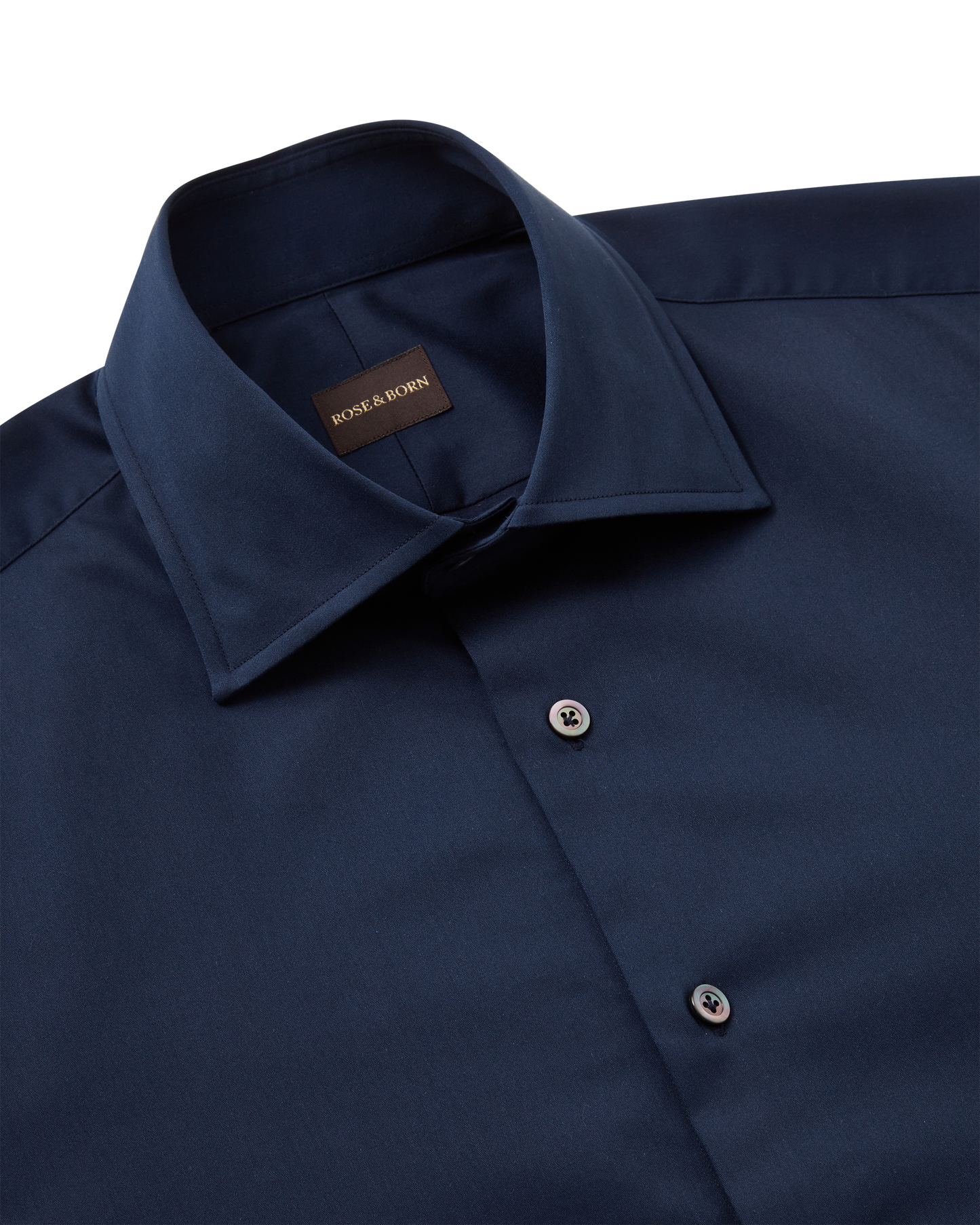 Cotton Sateen Shirt Navy