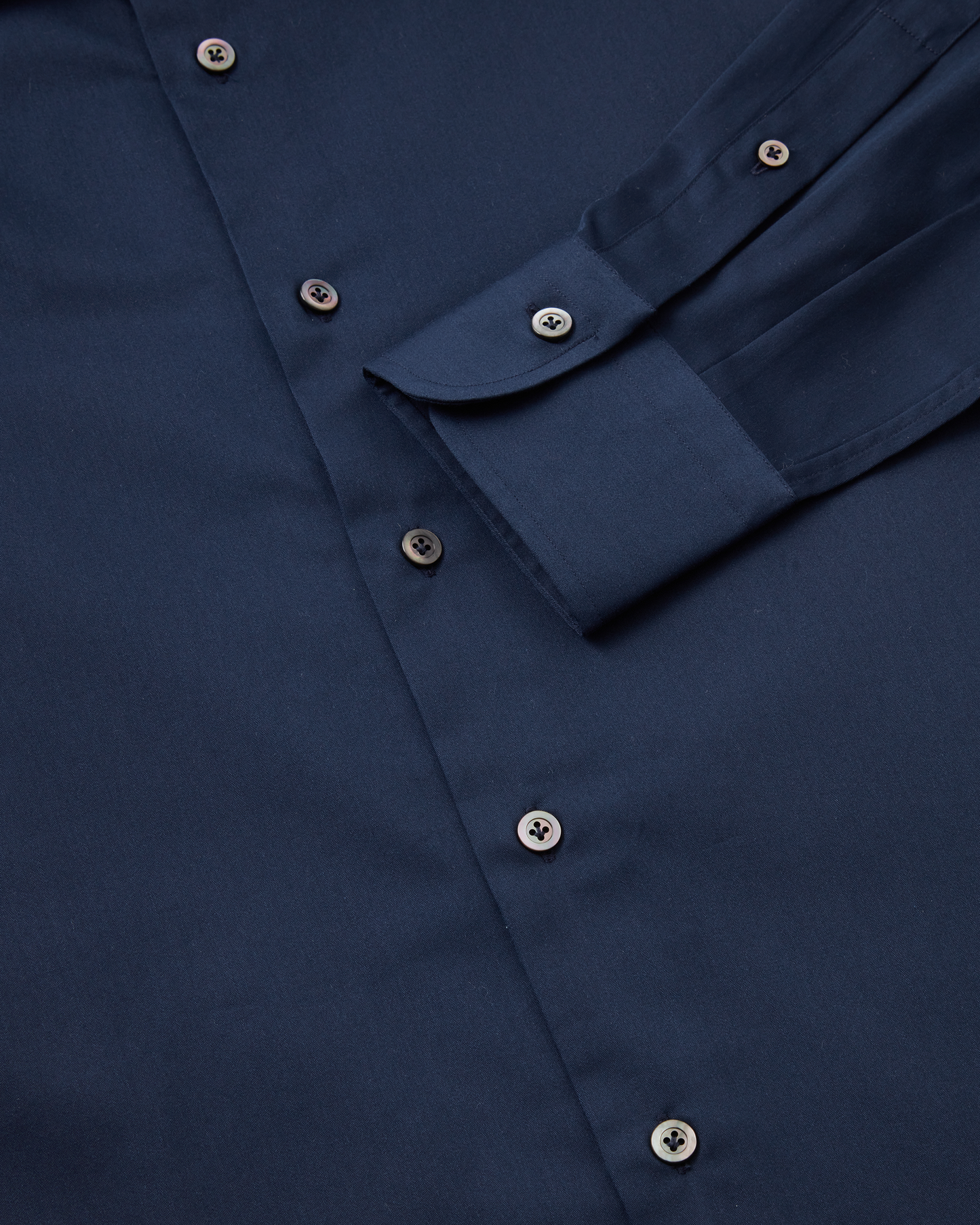 Cotton Sateen Shirt Navy