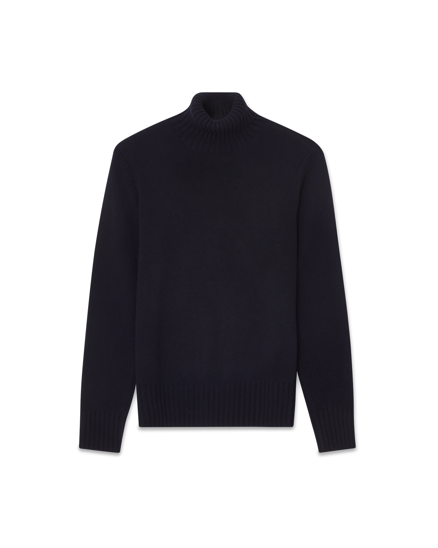 7 Gauge Turtleneck Cashmere Sweater Navy