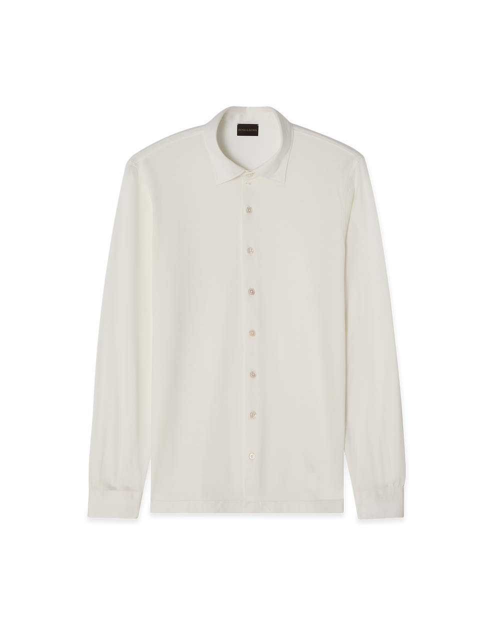 Silk Cotton Polo Shirt Cream