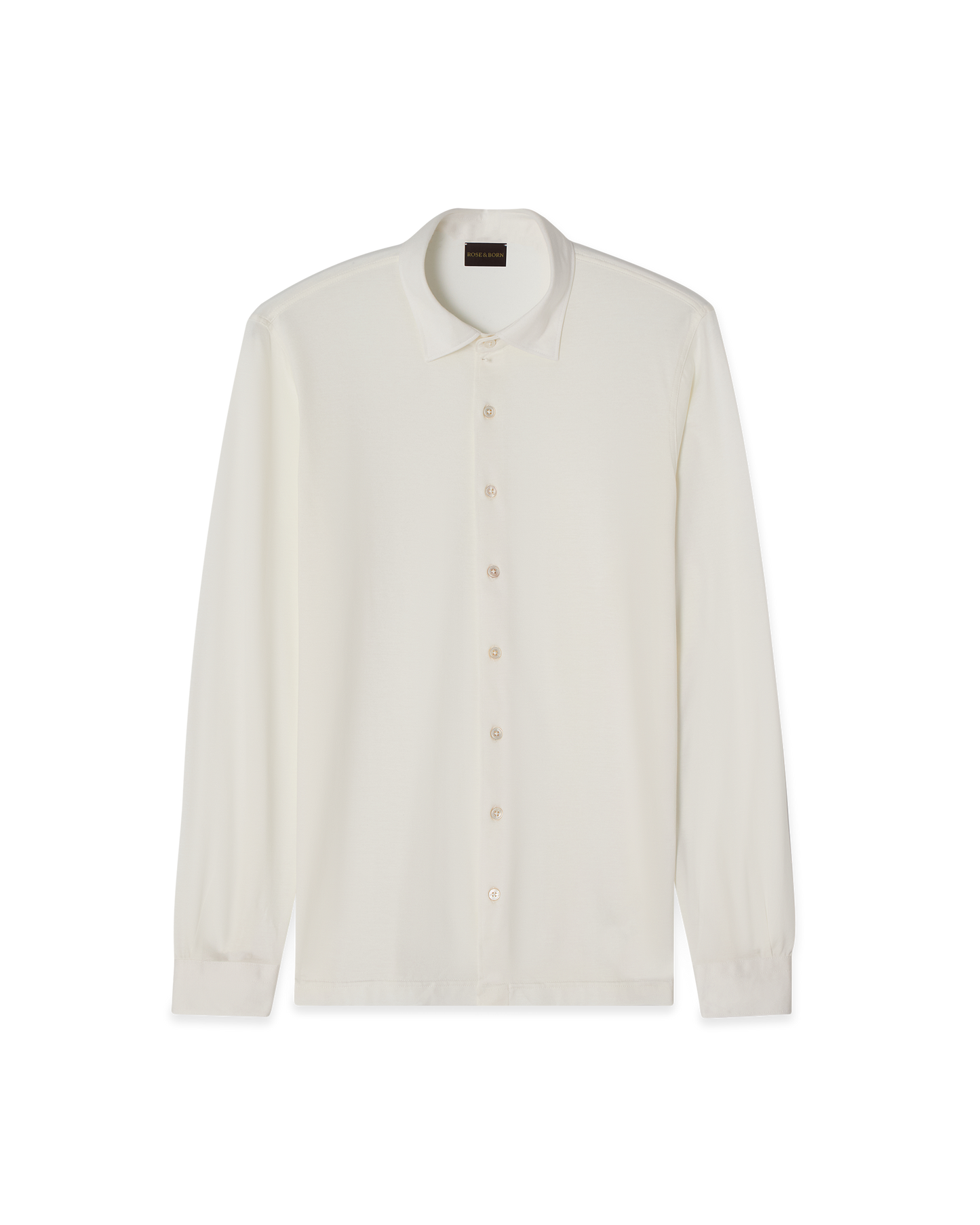 Silk Cotton Polo Shirt Cream