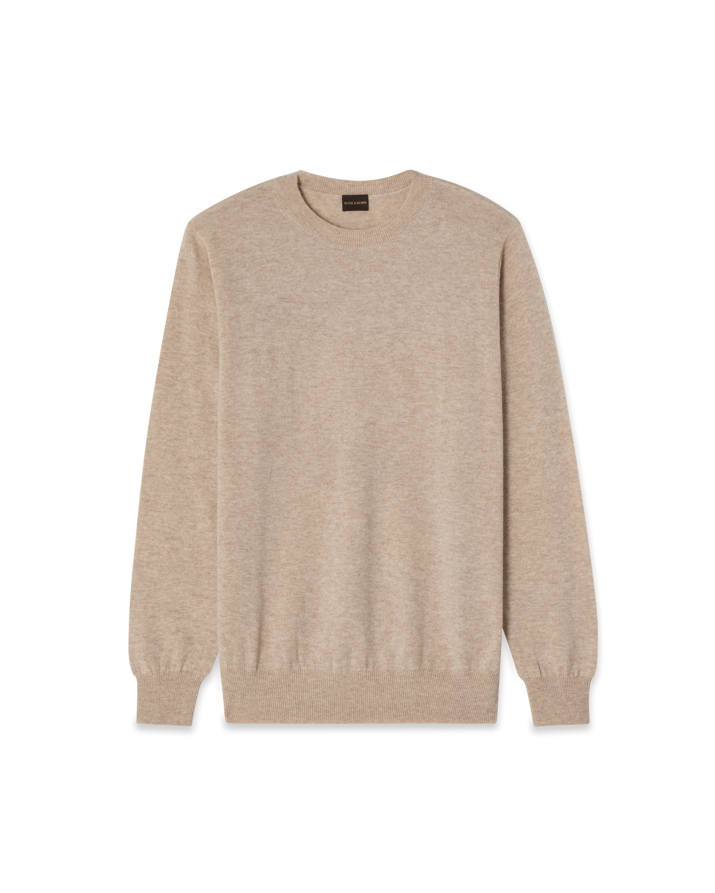 Tröja Rundhals Merino Kashmir Beige