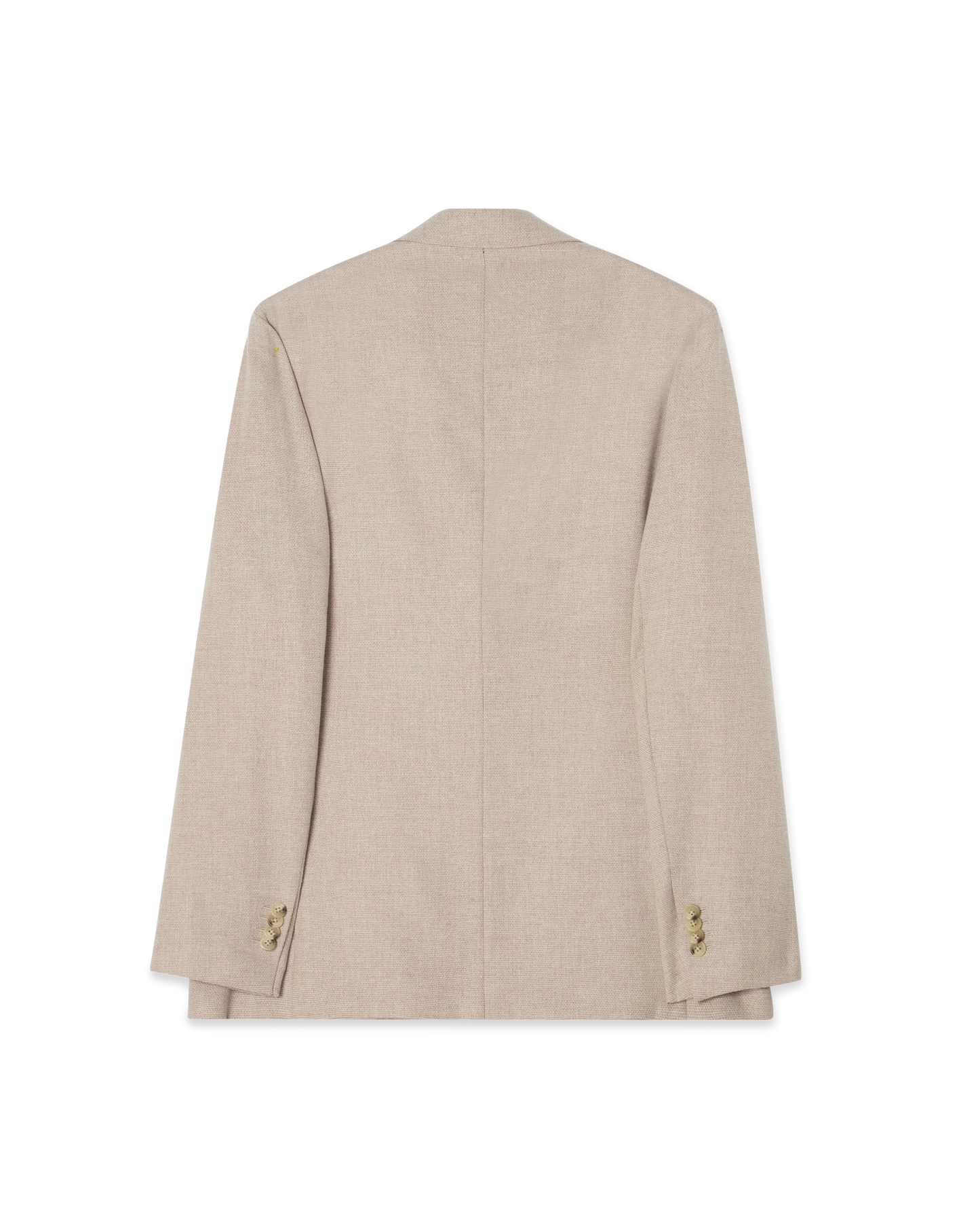 Basketweave Wool Blend Jacket Beige