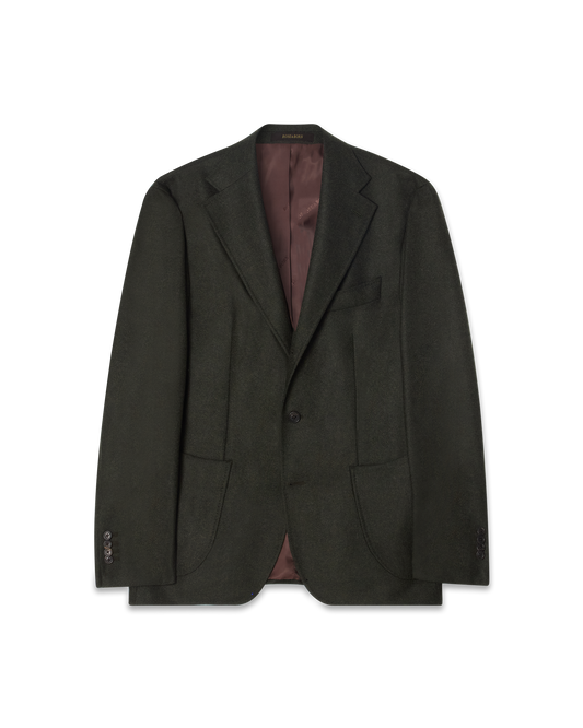 Wool Blend Jacket Forest Green