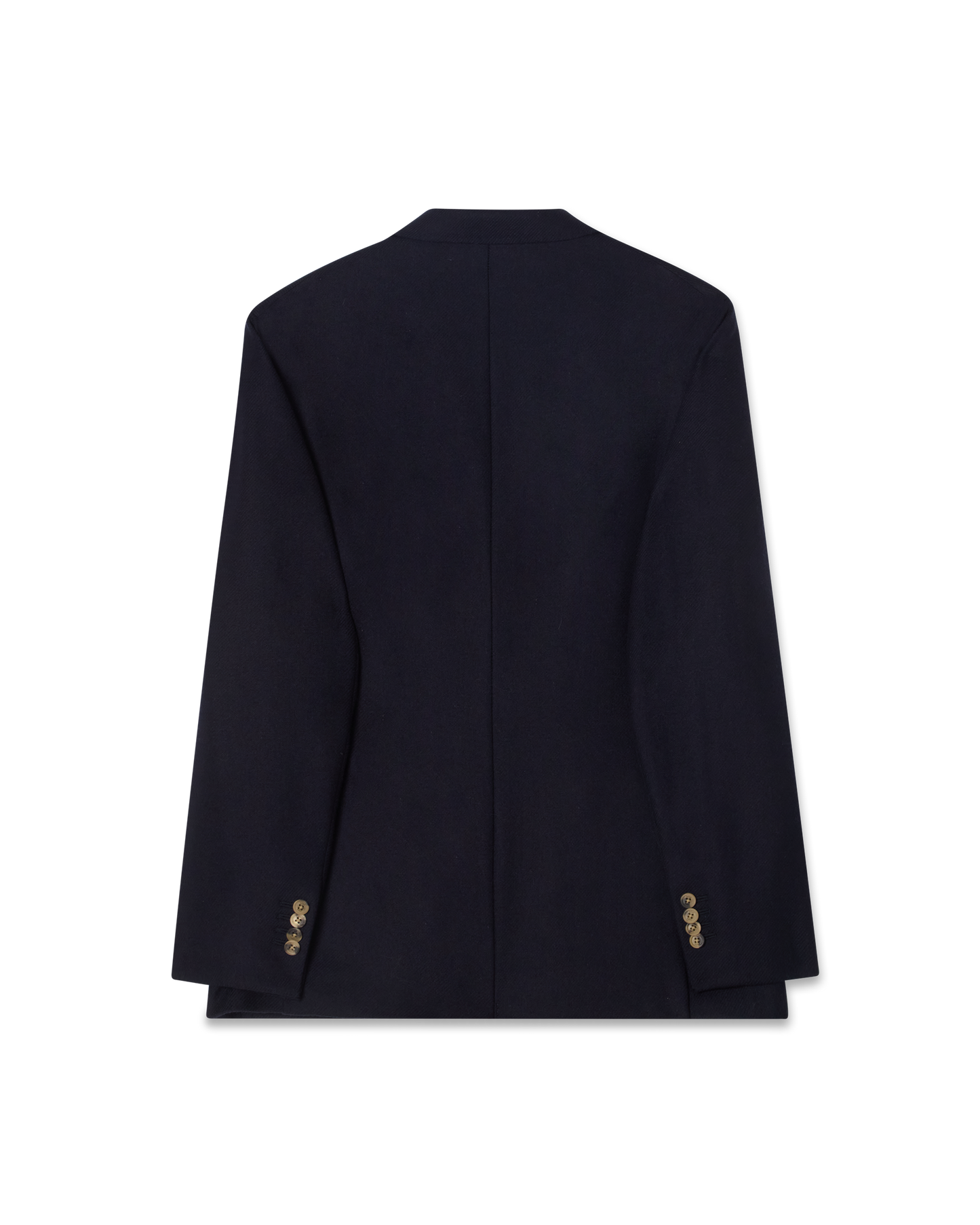 Double-Breasted Wool Twill Jacket Navy