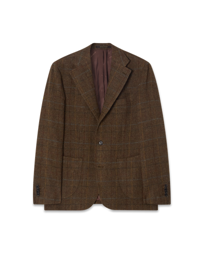 Glencheck Tweed Jacket Olive