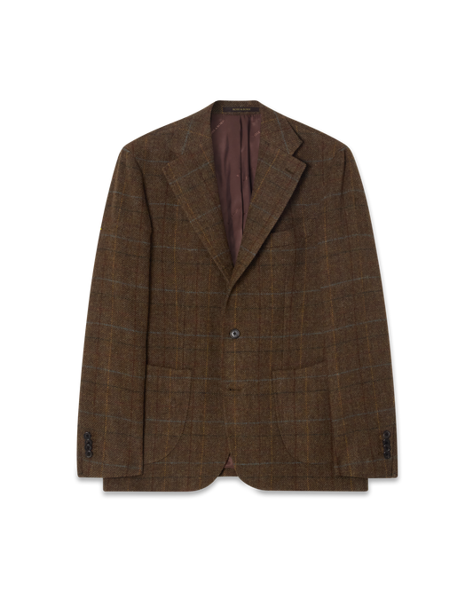 Glencheck Tweed Jacket Olive