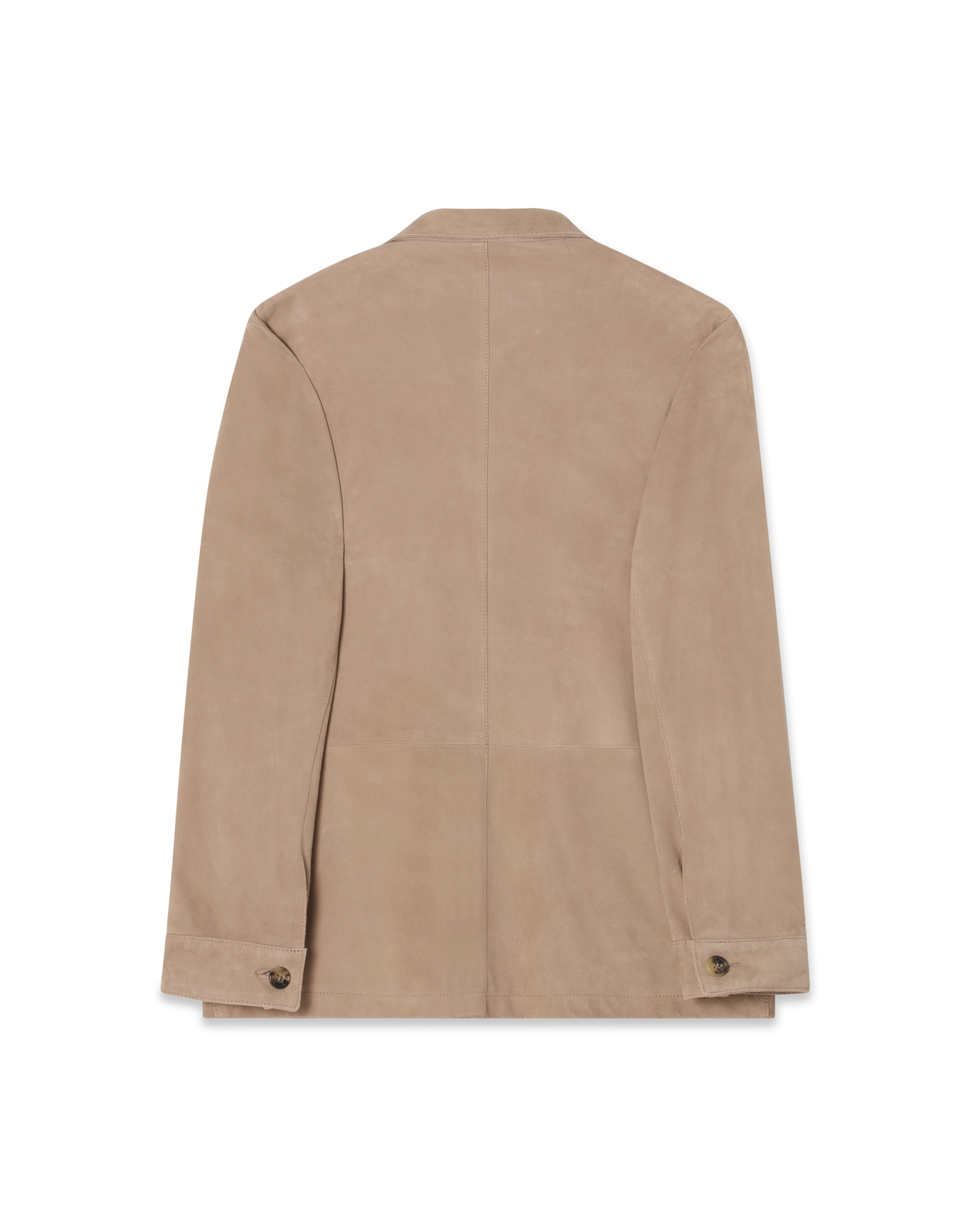 Suede Overshirt Jacket Beige