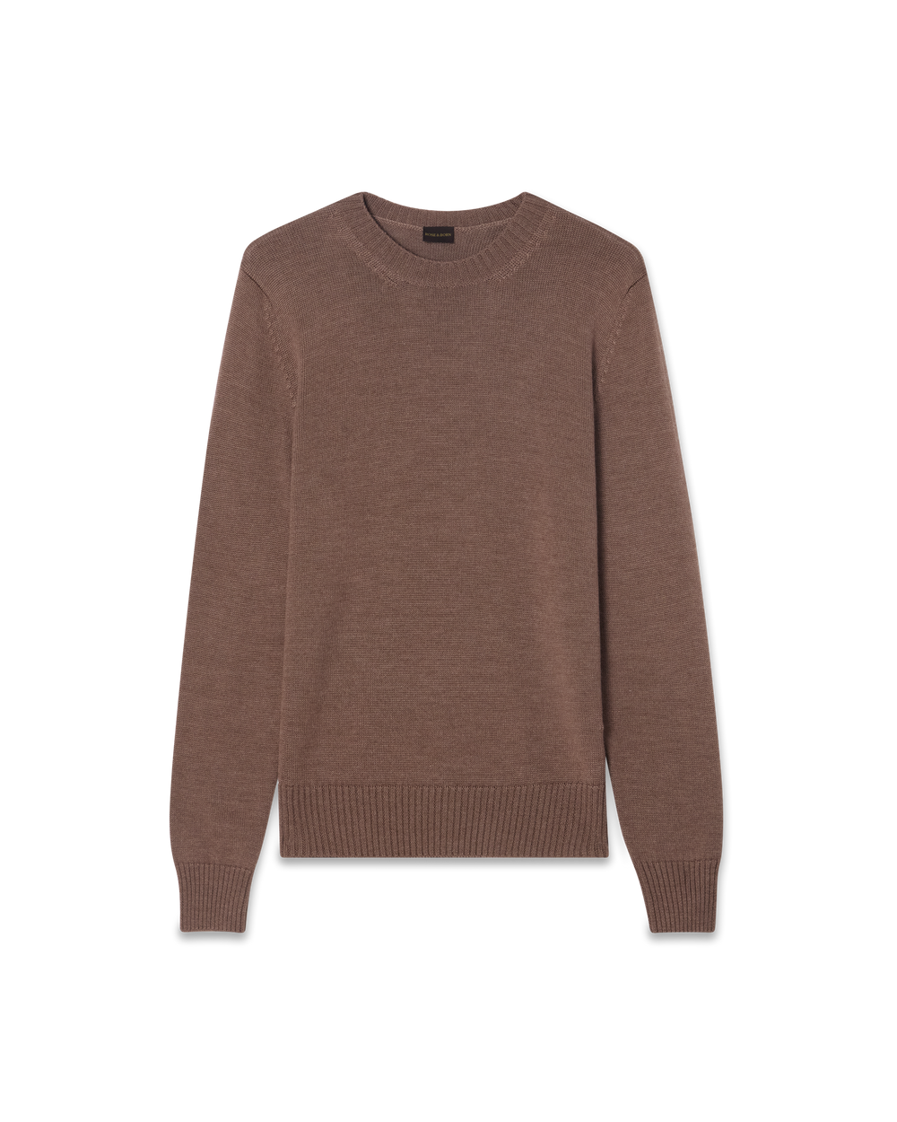 Crewneck Wool Silk Blend Taupe