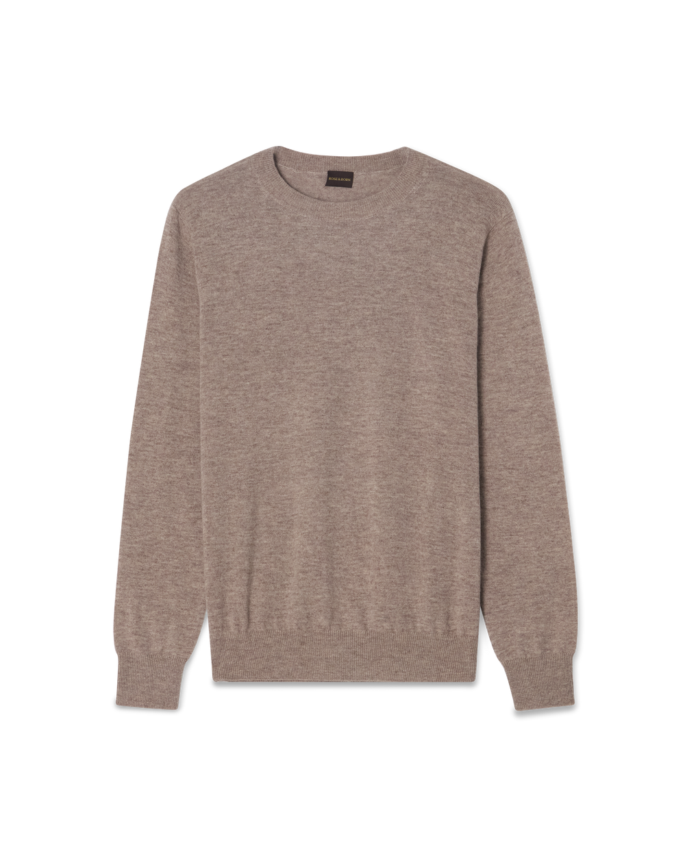 Crewneck Wool Cashmere Sweater Taupe